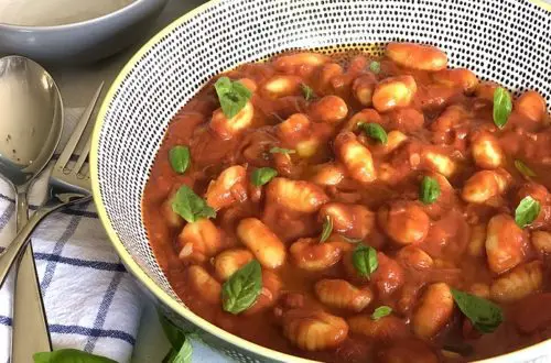 Gnocchi in Cinnamon Tomato Sauce