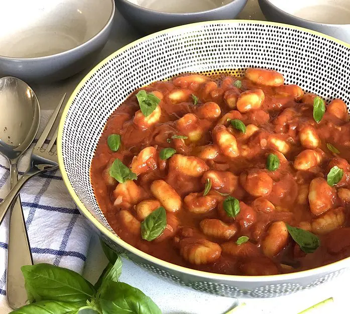 Gnocchi in Cinnamon Tomato Sauce