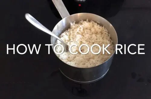 How to cook rice