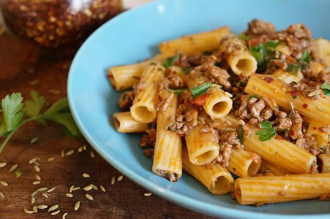 Pork and Fennel Pasta - food planner