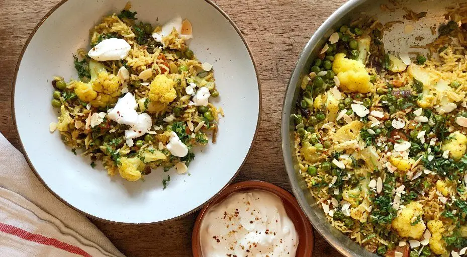 Vegetable Biryani FiveDinners Weekly Meal Planner