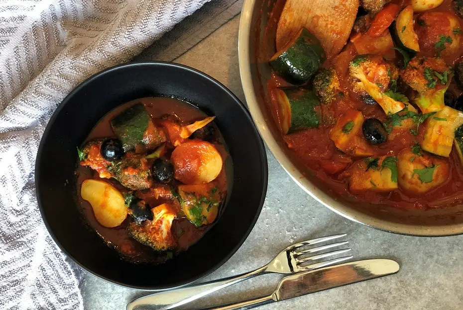 Vegetable Stew Five Dinners