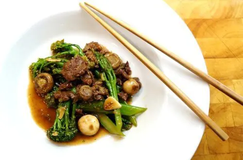 Beef-Brocolli stir fry