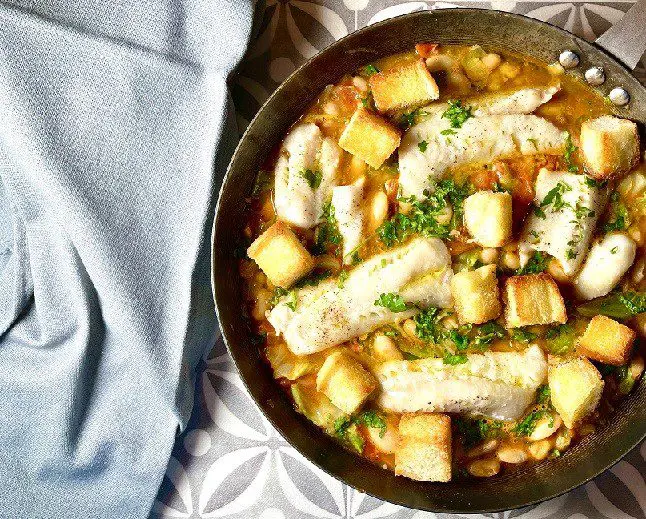 White Bean Fish Skillet