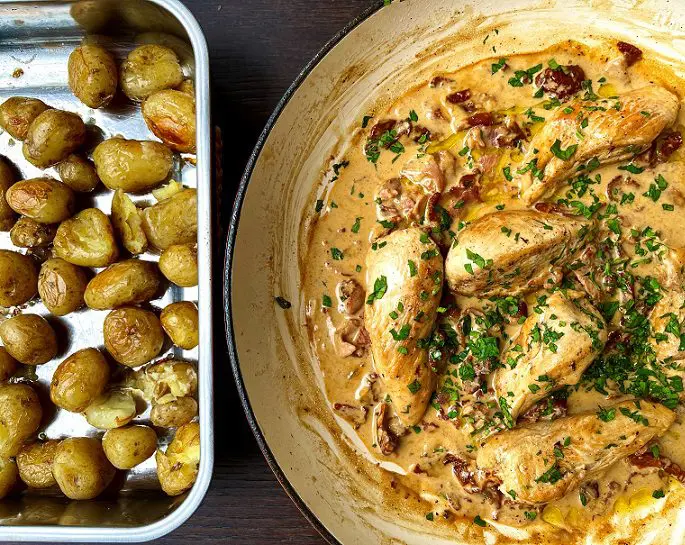 Creamy Chicken bacon & sundried toms