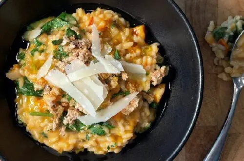 Sweetpotato & Spinach Risotto