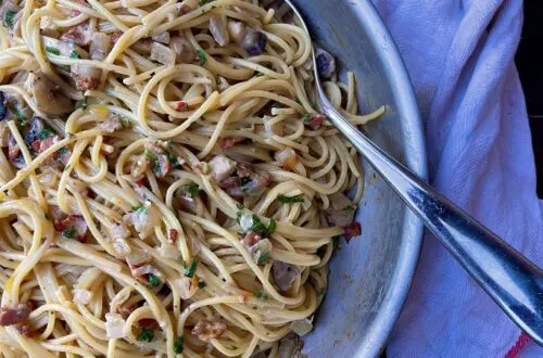 Creamy Bacon & Mushroom Pasta