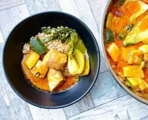 Red Thai Salmon Curry