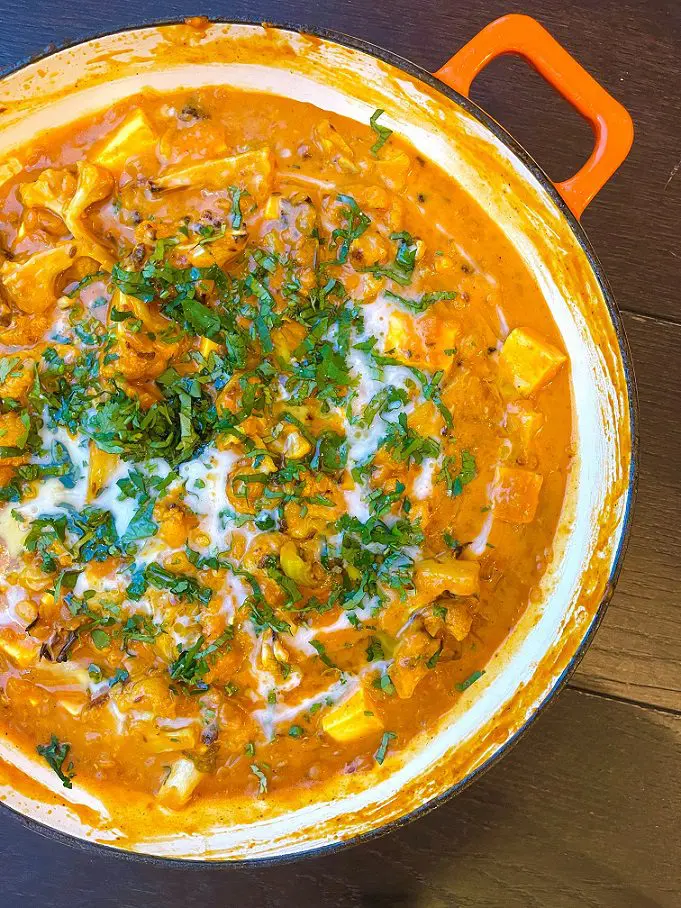 Cauliflower Paneer Tomato Soup Curry