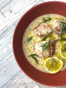 Lemon Mustard Fish Supper