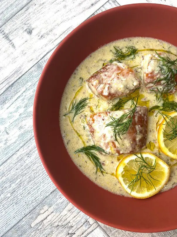 Lemon Mustard Fish Supper