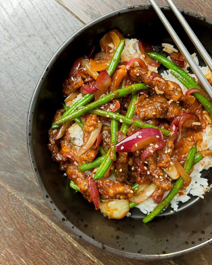 Crispy BBQ Beef Stir Fry