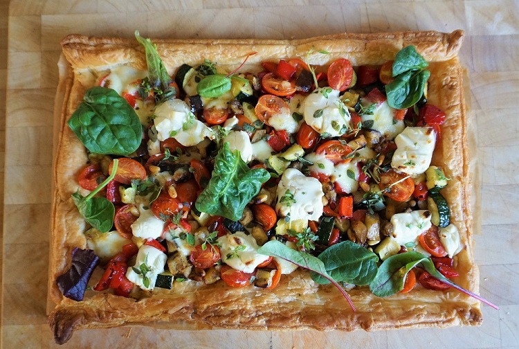 Puff-Pastry-Pizza-Open-Cheese-Tart