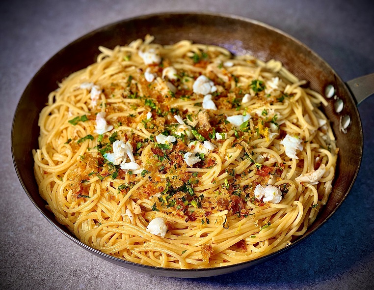 Spaghetti with Lemon Pangritata
