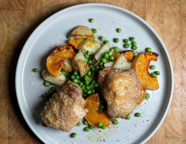 Chicken Thigh & Butternut Squash Tray Bake Five Dinners Meal Planner