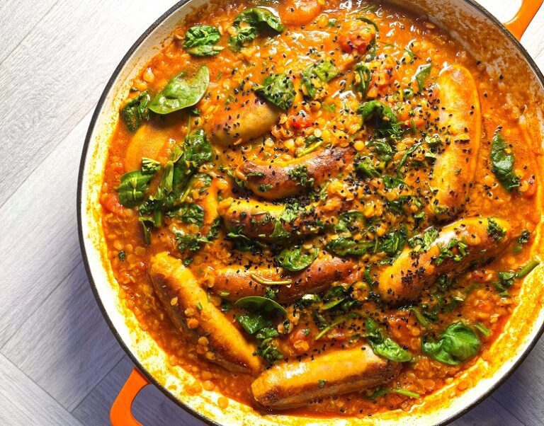 Vegan Sausage Red Lentil Curry Five Dinners Meal Planner