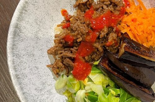 Asian Style Beef Mince Bowl