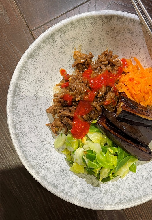 Asian Style Beef Mince Bowl