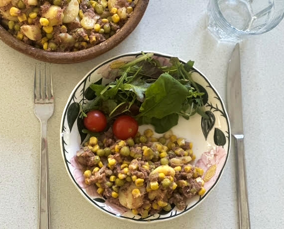 Corned Beef Hash - food bank recipe