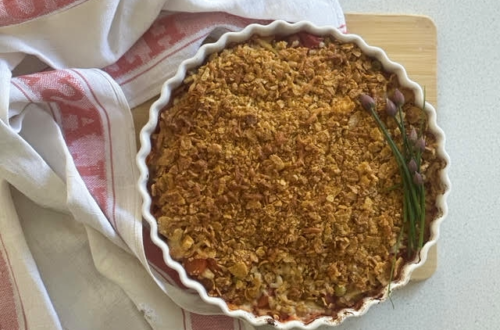 Crunchie Veggie Bake - food bank recipe
