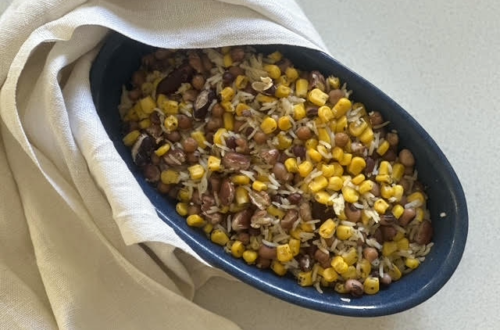 Tuna & War Rice Bean Salad food bank recipe