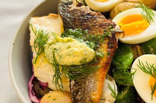 Seabass Dill Warm Salad