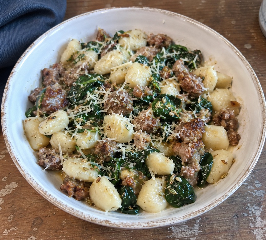 Chop and Chat Sausage Gnocchi