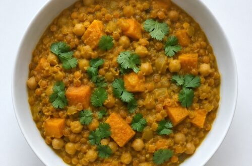 Red Lentil Butternut Squash Curry