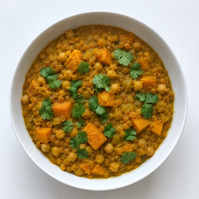 Red Lentil Butternut Squash Curry