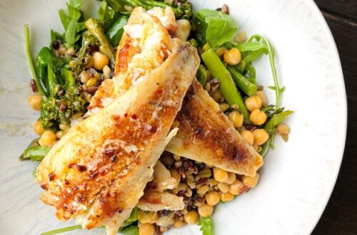 Cajun Fish on Mixed Grains